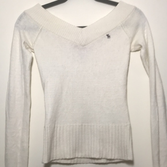 Knit Angora cashmere wool V back V neck sweater - Picture 9 of 15